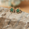 Aretes Flor Puntas